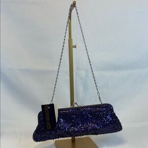 Elegant Purple Sequin Clutch by [Brand]
